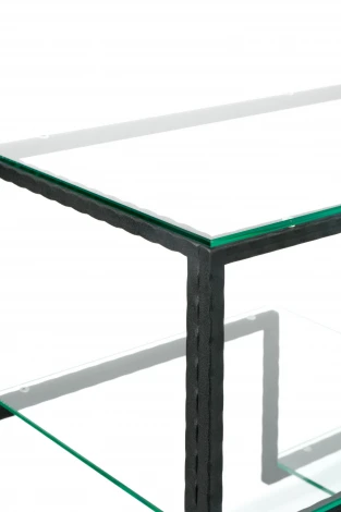 Консольный стол AllConsoles 1013-CB loft clear черный муар