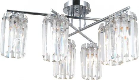 Потолочная люстра хрустальная на штанге Moderli Everly V10753-6C (220V)