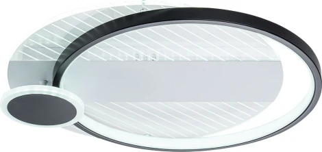 Потолочная люстра с таймером Escada Concept 10226/3 ROUND LED*60W Black/White (220V, пульт управления)