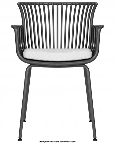 Набор 4 шт стул обеденный DOBRIN ROSS (темно-серый (GR-04) без подушки)