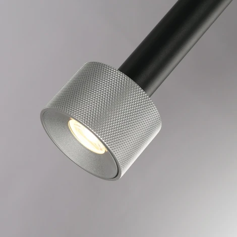 Подвесной светильник iLedex Delta 2362-1 BK+SL (220V, на проводе, круглые)