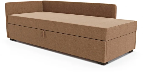Диван-кровать Arsko Велес Угол левый рогожка коричневая