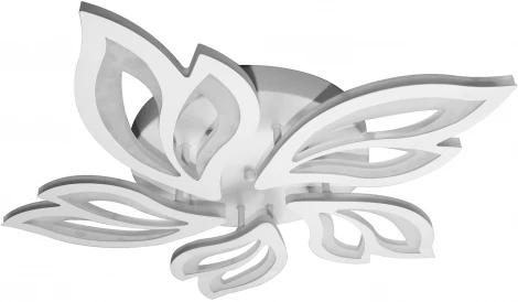 Потолочная люстра с таймером Natali Kovaltseva Smart Home LED LAMPS 81216 (220V, голосовое управление, пульт управления, управление смартфоном, умный дом - Алиса, Tuya Smart, Сири, Smart Life, цветы)