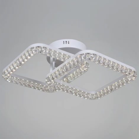 Потолочная люстра светодиодная на штанге с регулировкой цветовой температуры, яркости и ночным режимом Reluce 19848-0.3-02B WH