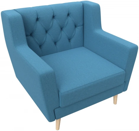 Кресло Брайтон Люкс (Голубой/Рогожка) Лига Диванов арт.125631