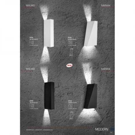 Настенный светильник Nowodvorski Narwik 9703