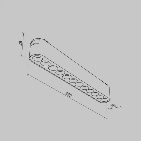 Трековый светильник Points Radity 3000K 12Вт 36° LED (магнитный) Maytoni Technical TR082-1-12W3K-M-W (48V)