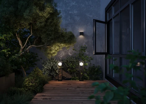 Настенный светильник уличный Maytoni Slate O483WL-L10GF3K