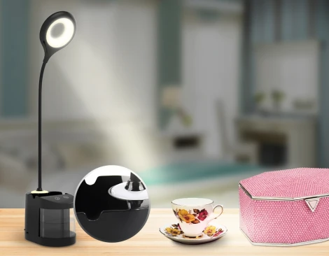 Офисная настольная лампа с usb-портом Ambrella Desk DE562 (LED, 220V, диммер, сенсорный выключатель)