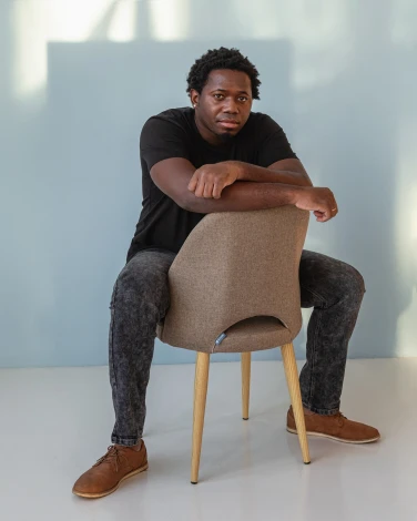 Стул R-Home Ledger СвСер Эко Чёрн