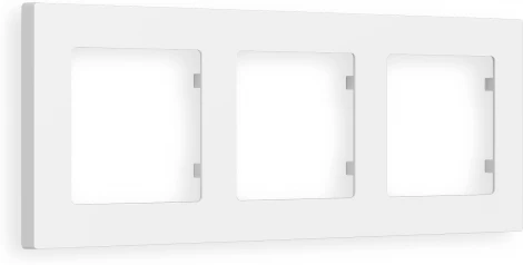 Рамка Ambrella Volt ALFA Techno (Белый матовый) 3-ая AF220123