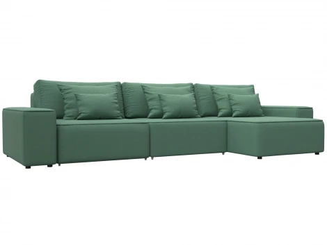 Диван угловой Лига-074 угол универсальный (ДСП/Пластик/Рогожка/Зеленый) Лига Диванов 129859