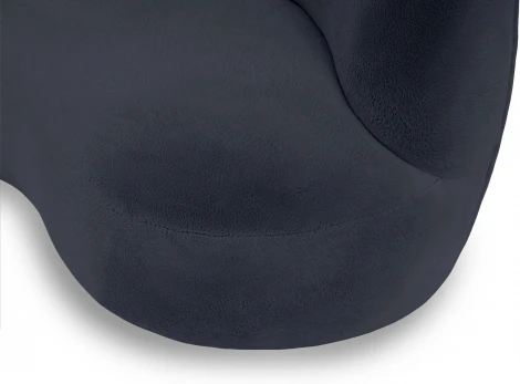 Диван Patti 2400 ОГОГО (арт.853231), (Мех/Черный)