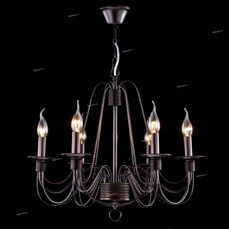 Подвесная люстра Freya Velia FR2046-PL-06-BR (220V, на цепи, подсвечник, свеча)