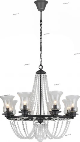 Подвесная люстра Arte Lamp Malia A6586LM-8BK