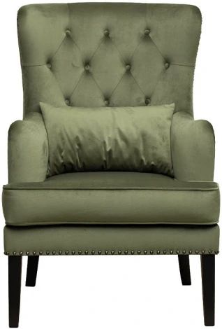 Кресло Garda Decor RIMINI-Colt008 (Черный/Оливковый)