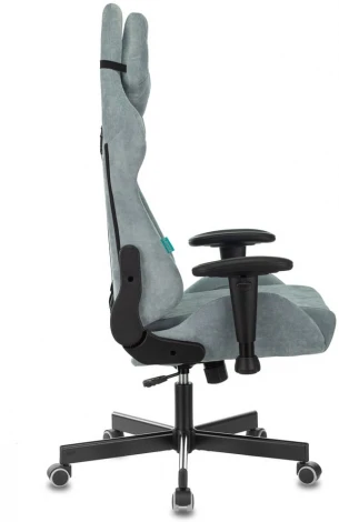 Кресло игровое Бюрократ VIKING KNIGHT LT28 FABRIC серо-голубой Stool Group арт.УТ000003344