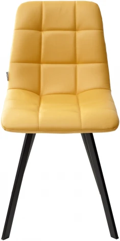 Стул CHILLI SQUARE HK017-19 глубокий желтый, PU / черный каркас М-City