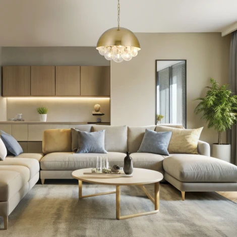 Подвесной светильник Wi-Fi Eurosvet Anait 30177 латунь (220V, управление смартфоном, голосовое управление, умный дом - Minimir Home, Алиса, Маруся, Салют, на цепи)