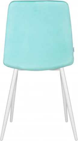 Стул обеденный DOBRIN CHILLY (Мятный Holland 50, основание белое) 005 CHILLY, цвет сиденья Мятный основания белый
