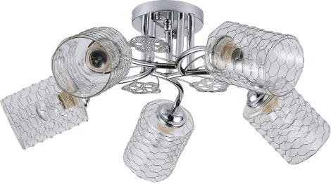 Потолочная люстра на штанге Escada Weigela 1113/5PL E27*40W Chrome (220V)