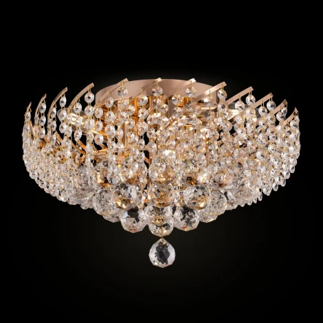 Потолочная люстра буше Maytoni Karolina DIA120-06-G (220V, хрусталь)