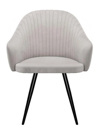 Стул DikLine 439 поворотный, C103 крем, ножки черные арт.00-00073873