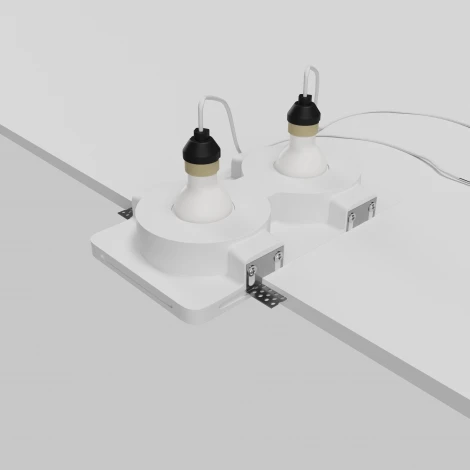 Точечный светильник встраиваемый Maytoni Gyps Modern DL002-GU10-02-W