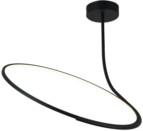 Потолочная люстра на штанге Italline IT013-6025 black 3000K (LED, 220V)