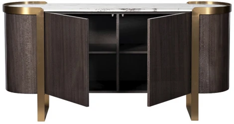 Комод Garda Decor 58DB-CH20047 (Золото/Темно-серый)