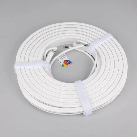 Светодиодная лента герметичная MOONLIGHT-PRO-TOP-X336-13x12mm 24V RGBW-Warm (12 W/m, IP67, 10m, wire x2) (Arlight, Вывод боковой) 055312