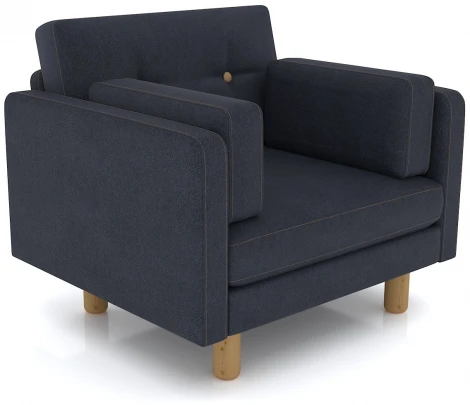 Кресло Arsko Ингвар антрацитовый велюр