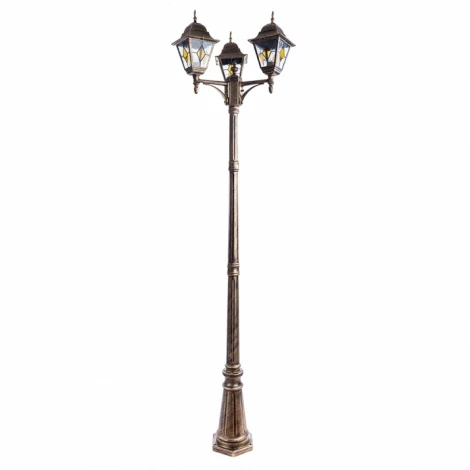 Наземный фонарь Arte Lamp Berlin A1017PA-3BN