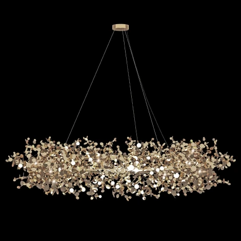 Подвесная люстра Loft It Spark 10101/1000 Gold (220V, на тросе, лепестки)