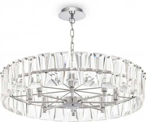 Подвесная люстра Maytoni Puntes MOD043PL-08CH (220V, на цепи, круглые)
