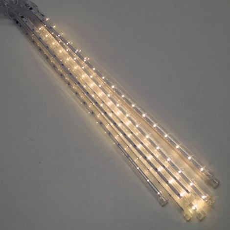 Светодиодная гирлянда занавес Сосульки 4.5*0.5м + сетевой шнур 3м 2700K динамичный c питанием от сети 220V Feron CL586 51452