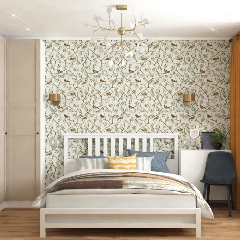 Подвесная люстра Wi-Fi Bogate's Foglia 342 Smart (220V, управление смартфоном, голосовое управление, умный дом - Minimir Home, Алиса, Маруся, Салют, на тросе, лепестки)