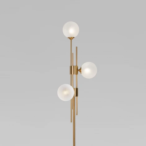 Торшер Eurosvet Volver 01383/3 латунь (220V, выключатель, шарики)