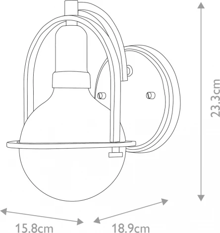 Бра Hinkley Somerset QN-SOMERSET1-HB (220V, шар)