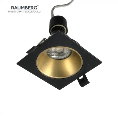 Встраиваемый светильник Raumberg DIP M1 Black/Gold