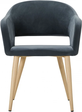 Кресло Oscar Diag grey/нат.дуб R-Home арт.410118141h_Diaggrey_н.дуб