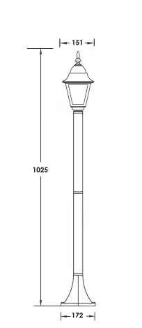 Наземный фонарь Oasis Light 79906S Gb