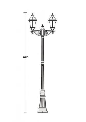 Наземный фонарь Oasis Light 95209L A Gb (220V, IP44)