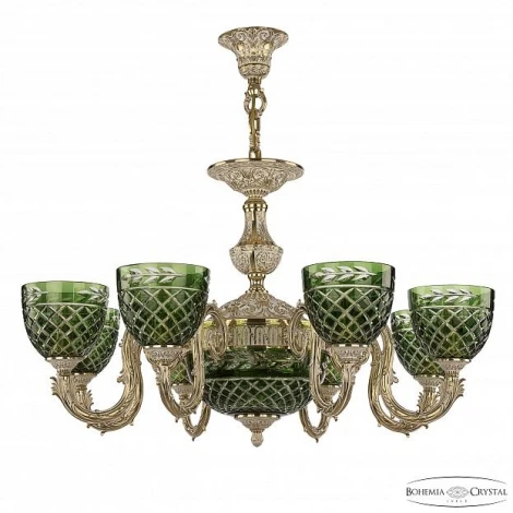Подвесная люстра Bohemia 7120 71203P/8/210 GW P1 U Clear-Green/H-1J