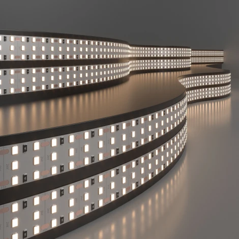 Лента светодиодная Elektrostandard 2835 24V 360LED 26W IP20 трехрядная 3300К теплый белый