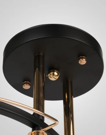Потолочная люстра на штанге SS1N P5535-2 BK+GD 000029939 Мелодия Света