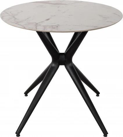 Стол обеденный обеденный JET CERAMIC круглый d-80 (Термопластичный полимер, Черный)