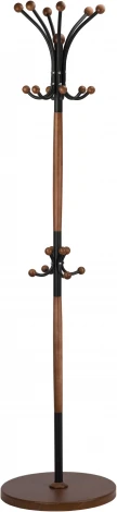 Вешалка напольная Д 1 черный/ средне-коричневый от фабрики Mebelik