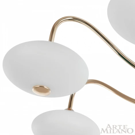 Потолочная люстра на штанге Arte Milano 273908/8 BK/GD (LED, 220V)