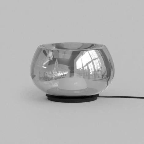 Настольная лампа Denkirs Floa DK6747-BK+SM 8 Вт 3000К металл/стекло черный/дымчатый серый